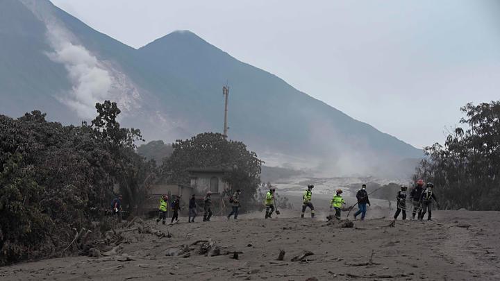 Erupción del Volcán de Fuego en Guatemala